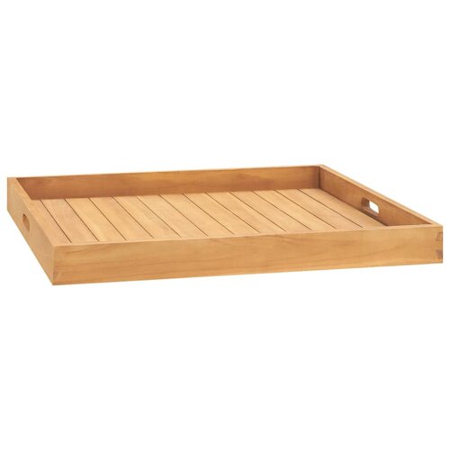 VidaXL Pladanj za posluživanje 70 x 70 cm od masivne tikovine Slike