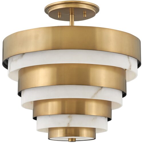 Quintiesse Hinkley Echelon Valjasta stropna svetilka Heritage Brass, (22097857) Cene