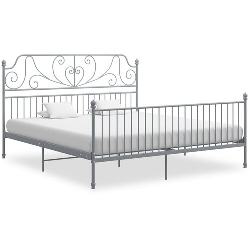  Okvir za krevet sivi metalni 180 x 200 cm Slike