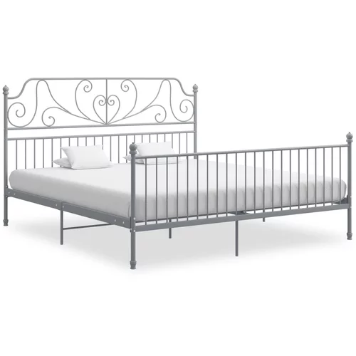  Okvir za krevet sivi metalni 180 x 200 cm