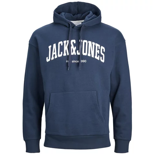 Jack & Jones Sweater majica 'Josh' mornarsko plava / bijela