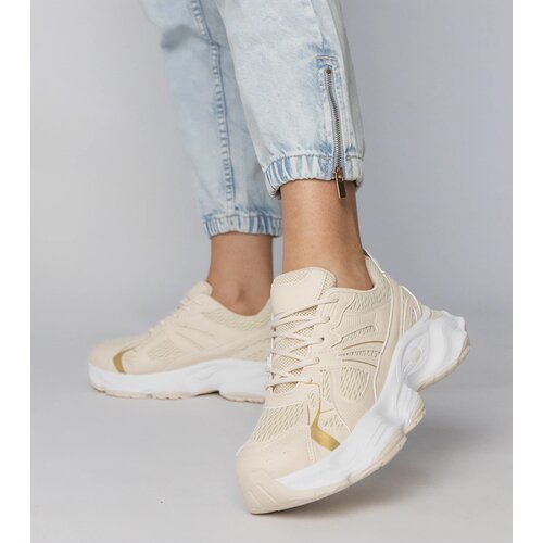 Gemre Beige sporty sneakers with chunky sole Klarris Cijene