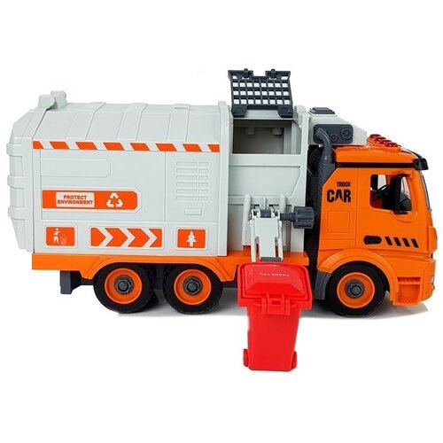 Lean Toys smetarski tovornjak z zvočnimi in svetlobnimi učinki Slike