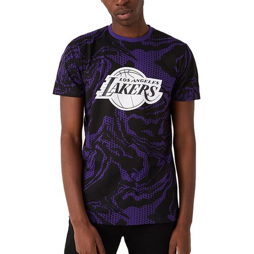 New Era muška Los Angeles Lakers Oil Slick Print majica Cijene