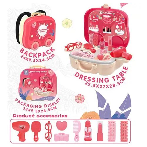 Magic Toys Ružičasti 2u1 set za frizerke u kovčegu Cene