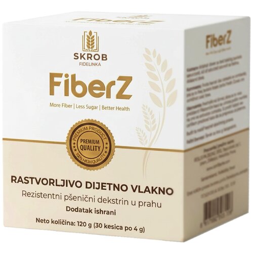 FiberZ Dodatak ishrani za bolje varenje Rastvorljivo dijetno vlakno, 30 kesica Cene