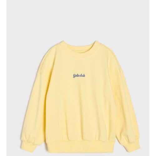 Sinsay Pamučna crewneck majica s natpisom Slike