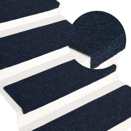  Preproge za stopnice 15 kosov 65x21x4 cm modre, (20753265) Cene