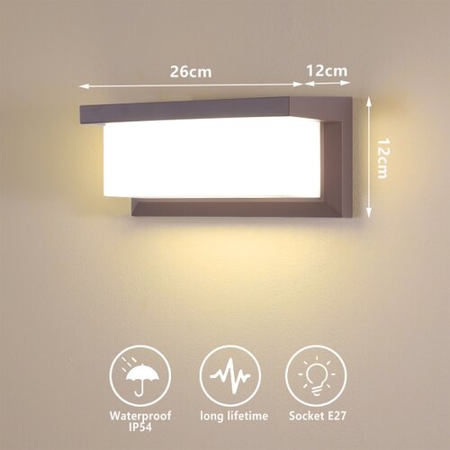  Brilagi - Spolja&amp;scaron;nja zidna svetiljka BRICKY 1xE27/60W/230V braon IP54 Slike