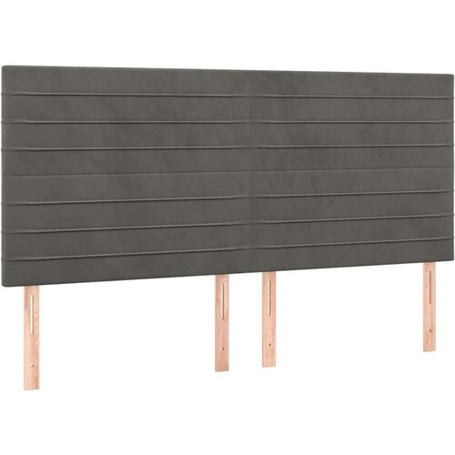  Krevet s oprugama i madracem tamnosivi 200x200 cm bar&amp;scaron;unasti Slike