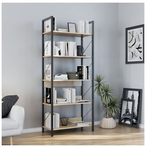 Hanah home Bookshelf Ktp-850-Ff-1, 73x172x35 cm, Hrast Cene