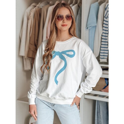DStreet Bluza damska one size oversize SOFTTIE biała Cene
