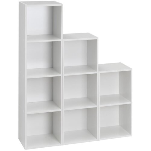 Casa Selecci&amp;oacute;n Bijela biblioteka 30x106x24 cm Cube &amp;ndash; Slike