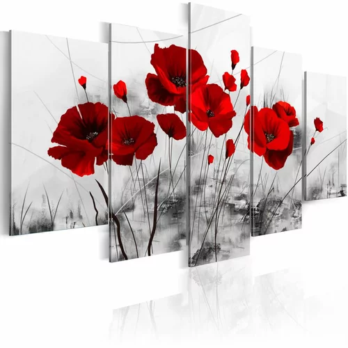  Slika - Poppies - Red Miracle 100x50