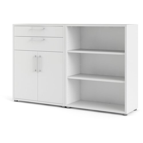 Tvilum Bijela modularna biblioteka 178x113 cm Prima – Cijene
