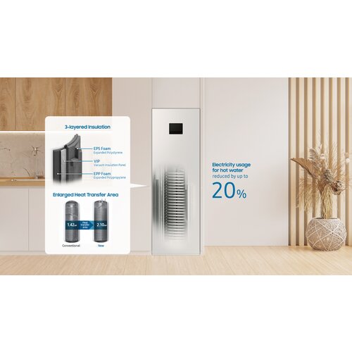 Samsung 12,5kW toplotna črpalka EHS Split AE125DXEDGG/EU + AE200DNWSPG/EU (200l itegriran bojler) - Slike