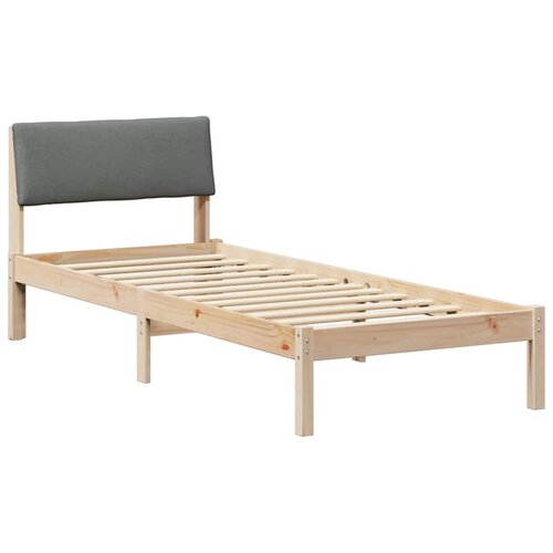 vidaXL Kovinska posteljna konstrukcija rjava in temno siva 75 x 190 cm, (5000084705) Cene