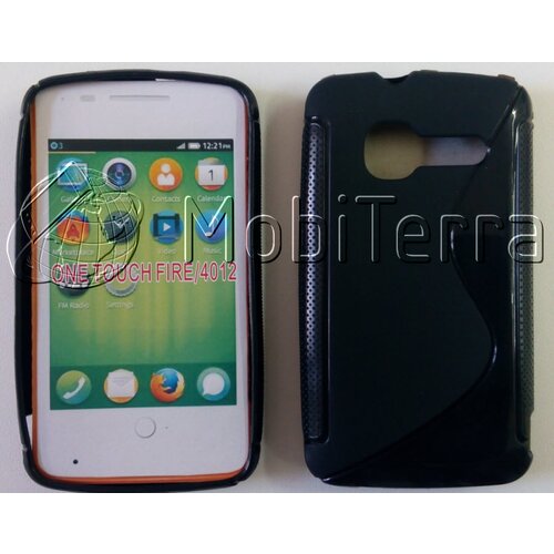  Gumijasti / gel etui S-Line za Alcatel One Touch Fire OT-4012 - črni Cene