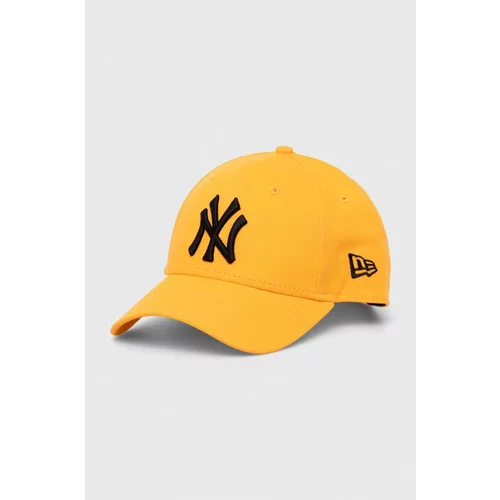 New Era Bombažna bejzbolska kapa oranžna barva, NEW YORK YANKEES