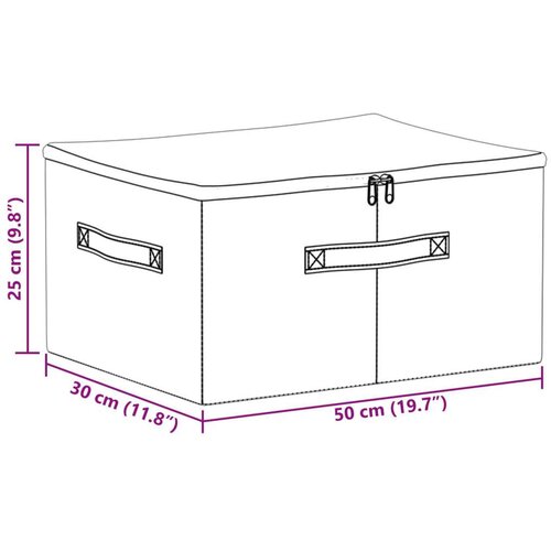  Kutija za spremanje 24 pcs Siva 50 x 30 x 25 cm Netkana tkanina - Siva 24 50 x 30 x 25 cm Cijene