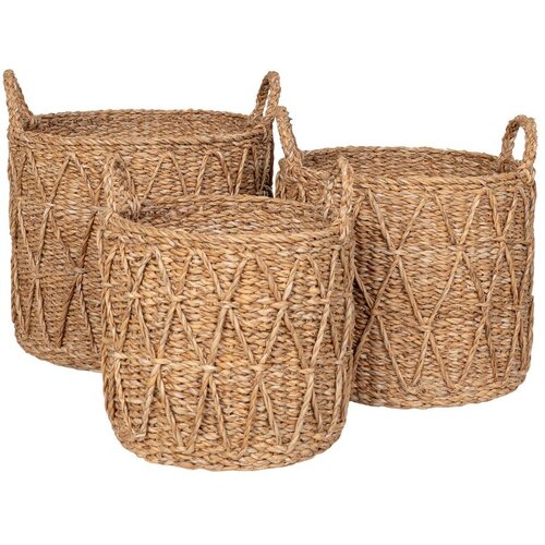 House Nordic Ko&amp;scaron;are u setu 3 kom od morske trave &amp;oslash; 32x30 cm Krabi &amp;ndash; Slike