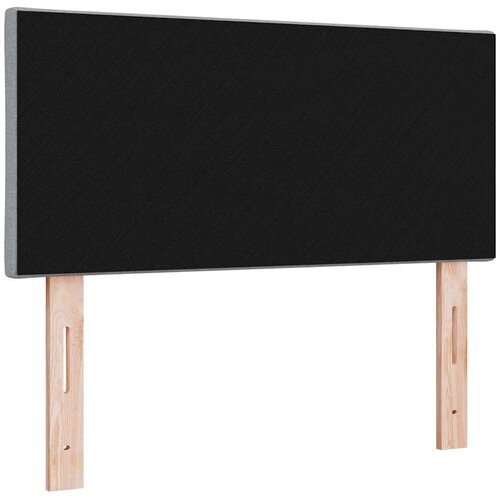  LED glava kreveta Svijetlo siva 90 cm tkanina Slike