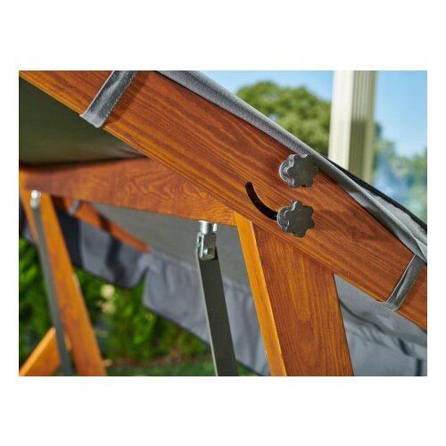 Hanah home paris 2000 - anthracite anthracite garden triple swing chair Slike