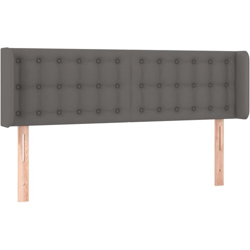 Maison Chic vzglavna omarica - nočna omarica - posteljna omarica z ušesi sivo 147x16x78/88 cm umetno usnje, (21708551) Cene
