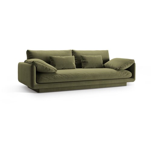 Micadoni Svetlo zelena sedežna garnitura iz tkanine boucl&amp;eacute; 220 cm Torino &amp;ndash; Home Slike