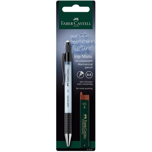 Olovka TEHNIČKA 0,5 MM GRIP MATIC 1375 PLUS MINE FABER CASTELL 137597 SKY BLUE BLISTER Slike