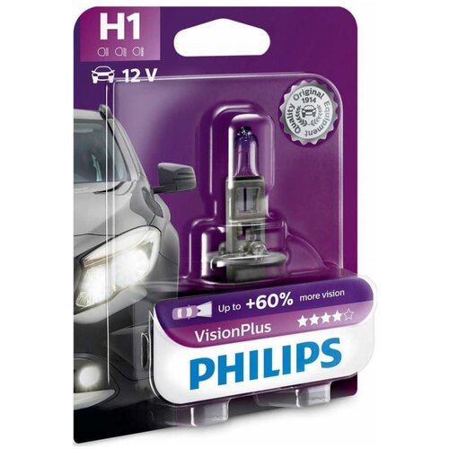  Auto sijalica Philips VISION PLUS 12258VPB1 H1 P14,5s/55W/12V 3250K Cene
