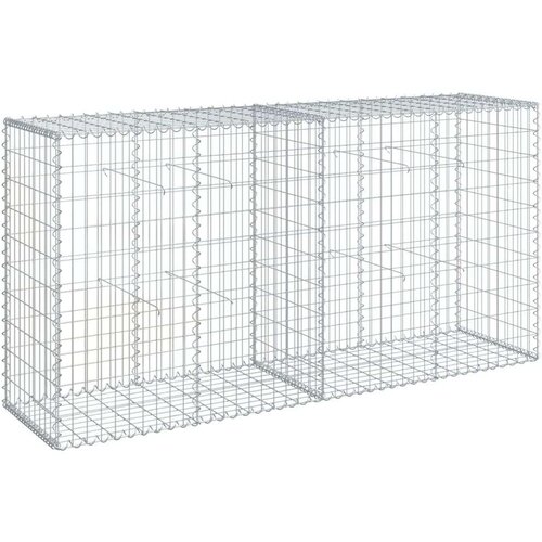 VidaXL Gabionska ko&amp;scaron;ara s poklopcem 200x50x100 cm pocinčano željezo Slike