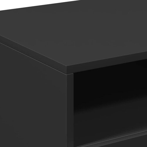  Stolić za kavu s LED svjetlima crni 90x49x40 cm Slike