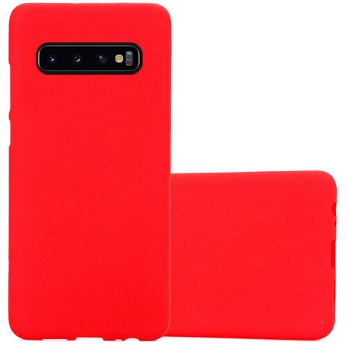 Cadorabo Ohi&scaron;je, združljiv s Samsungom v Frost Red - Za&scaron;čitni pokrov iz fleksibilnega silikona TPU, (20574310) Cene