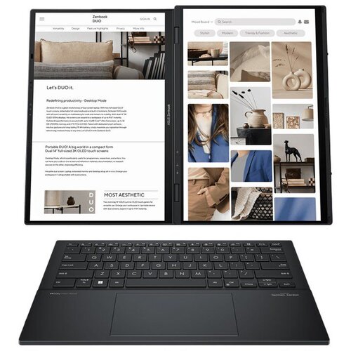 Asus Laptop Zenbook 14'' DUO OLED UX8406CA-PZ185X Ultra 7 255H 32GB 1TB Gray Cene