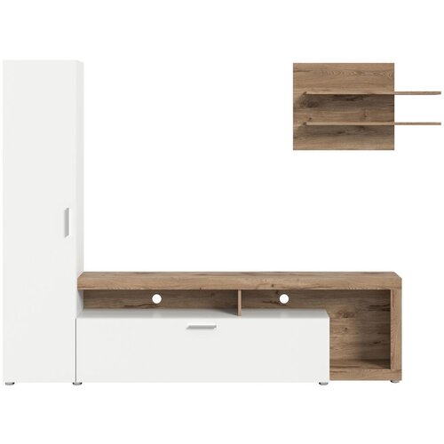 Livetastic Dnevni Regal Cross Hrast 218x178 Cm Slike