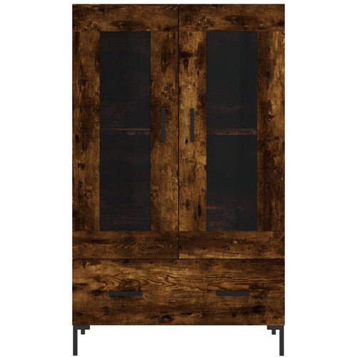  Visoka komoda boja hrasta 69,5 x 31 x 115 cm konstruirano drvo Slike