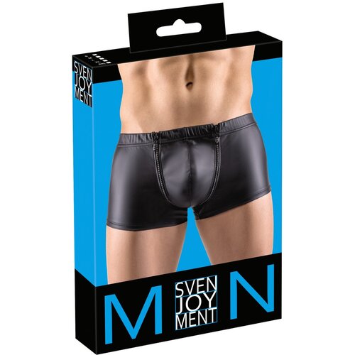 Svenjoyment - mat bokserica s patentnim zatvaračem od kamenčića (crna) Cijene