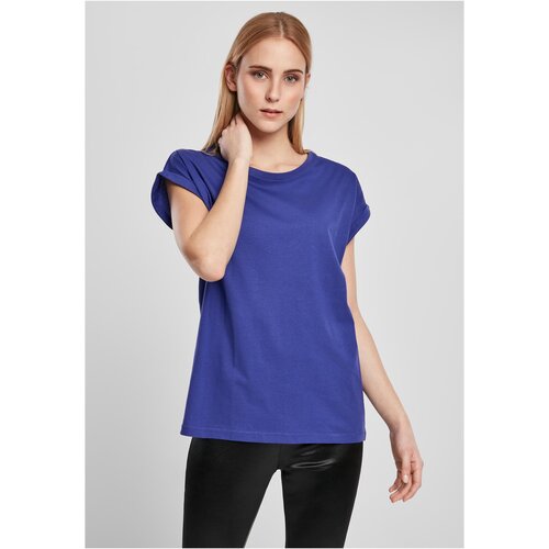 Urban Classics Women's T-shirt with extended shoulder blue-purple Cene