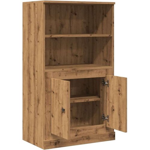 VidaXL Visoka komoda boja hrasta 60x35,5x103,5 cm konstruirano drvo Slike