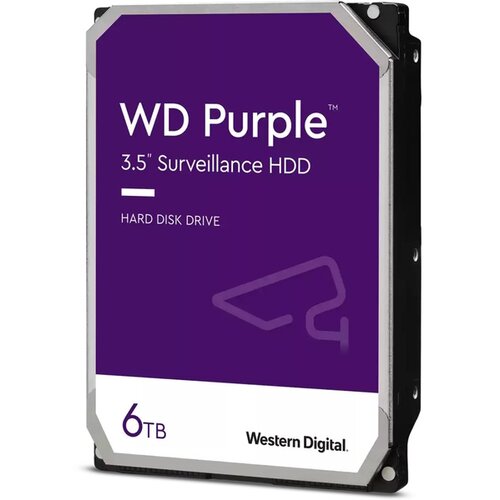 Wd 6TB 3.5 inča SATA III 64MB IntelliPower 64PURZ Purple hard disk Slike