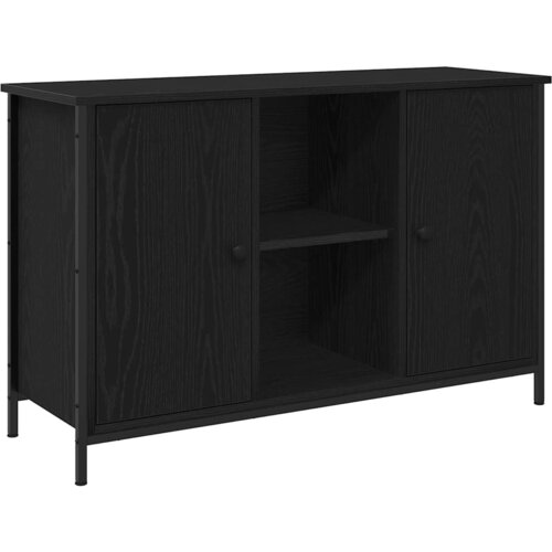  Set TV komoda Crni hrast 101 x 35 x 65 cm Konstruirano drvo Cijene