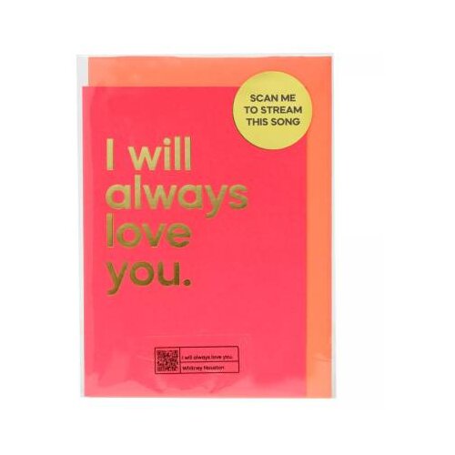 Widdop &amp;amp; Co. Say It With Songs - Čestitka - Say It With Songs, Whitney Houston, I Will Always Love You Slike