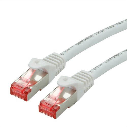 Secomp ROLINE S/FTP Patch Cord Cat.6A Component Level LSOH white 1.0m mrežni kabal Slike