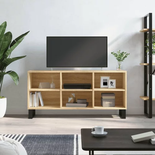 vidaXL TV omarica sonoma hrast 103,5x30x50 cm inženirski les