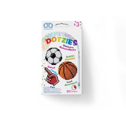 Diamond Dotz Set stikera Dijamantski mozaik Soccer Ball, Basket Ball Cene