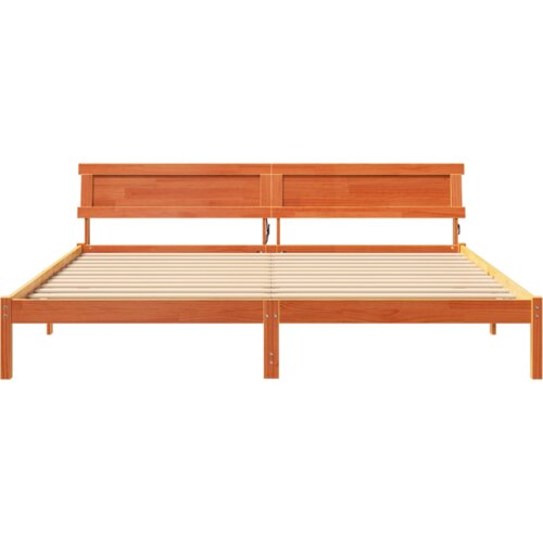  Krevetna konstrukcija Smeđa 180 cm x 200 cm boja drva Slike