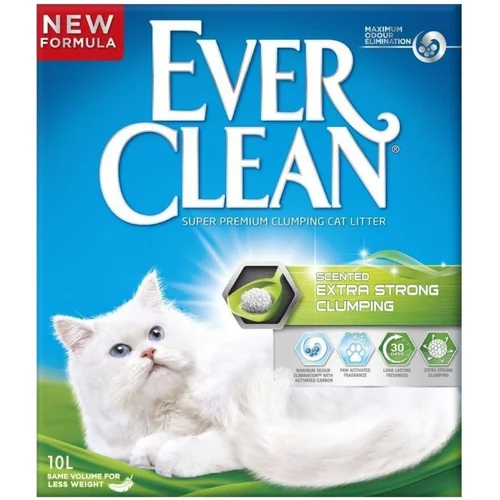 Everclean Ever Clean Pijesak za mačke Extra Strong Scented, grudajući, mirisni, 10 L