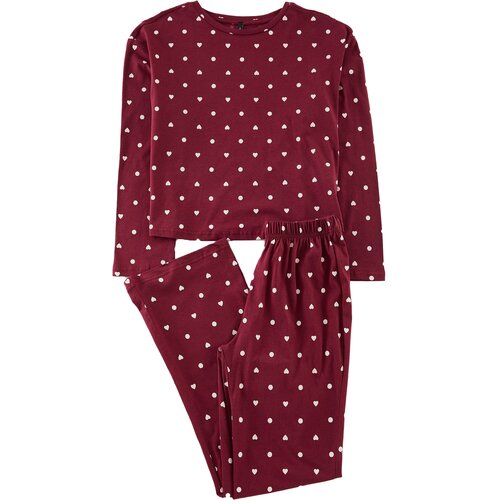 Trendyol Ženski set spavaćice Thmaw25Pt00039, Bordo Cene