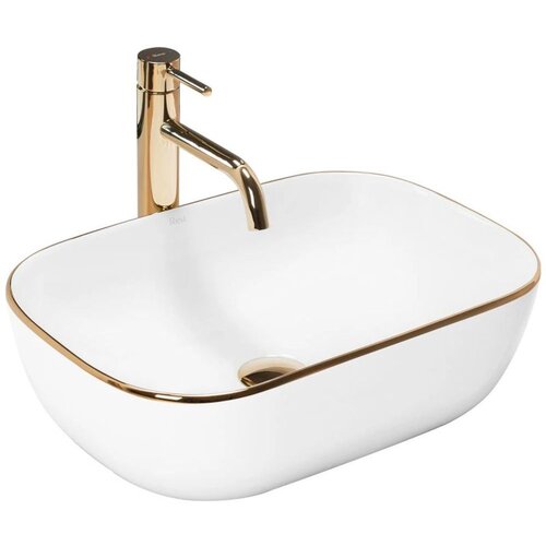 REA Bath Umivalnik Belinda Gold Edge Slike